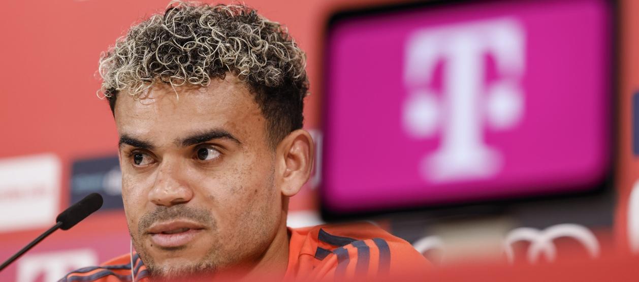 Luis Díaz dio este jueves su primera rueda de prensa como jugador del Bayern Múnich.