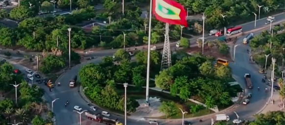Rotonda de la calle 17, en Barranquilla. 