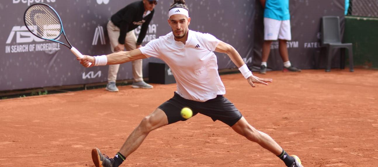 Adriá Soriano, tenista colombiano que participará en el Challenger KIA Open.