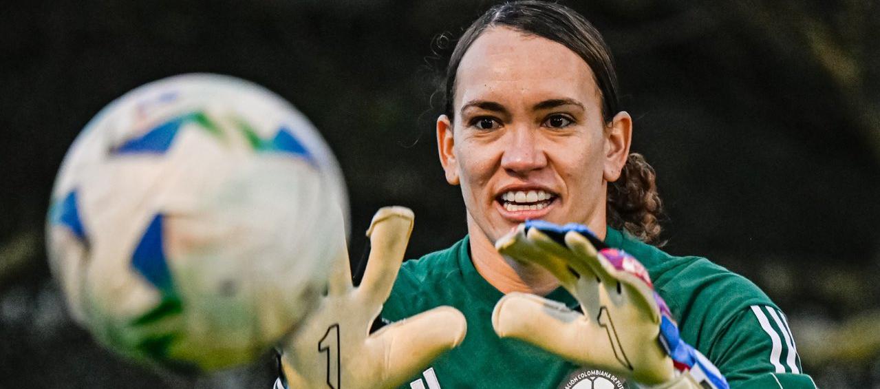 Katherine Tapia, portera de la Selección Colombia femenina. 