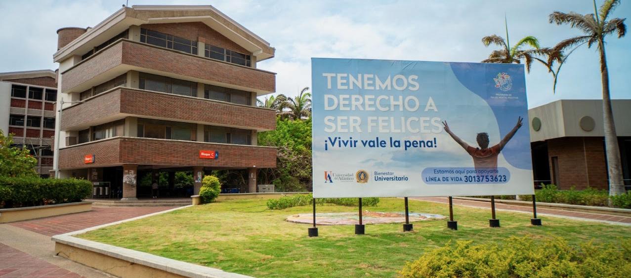 Fachada de la Universidad del Atlánrico, sede norte. 