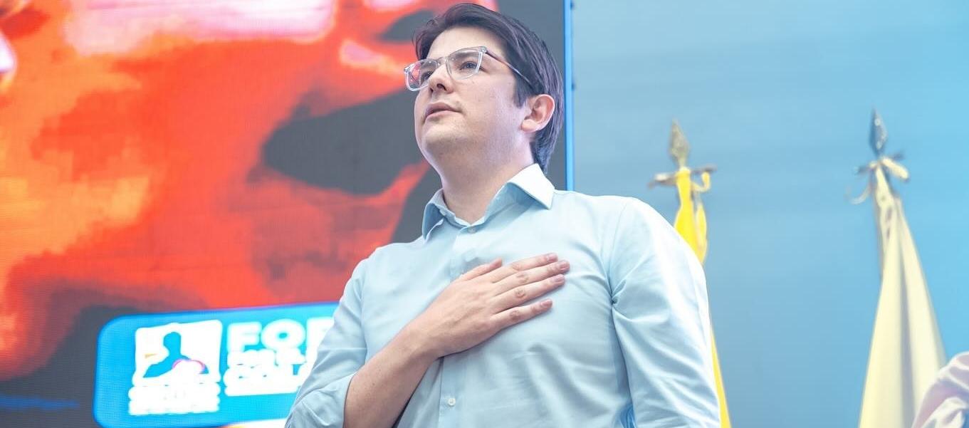 Miguel Uribe Turbay, senador de la República.