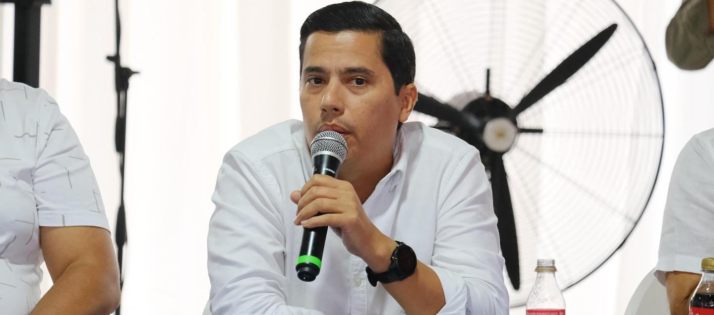 El alcalde de Polonuevo, Óscar Avilez.