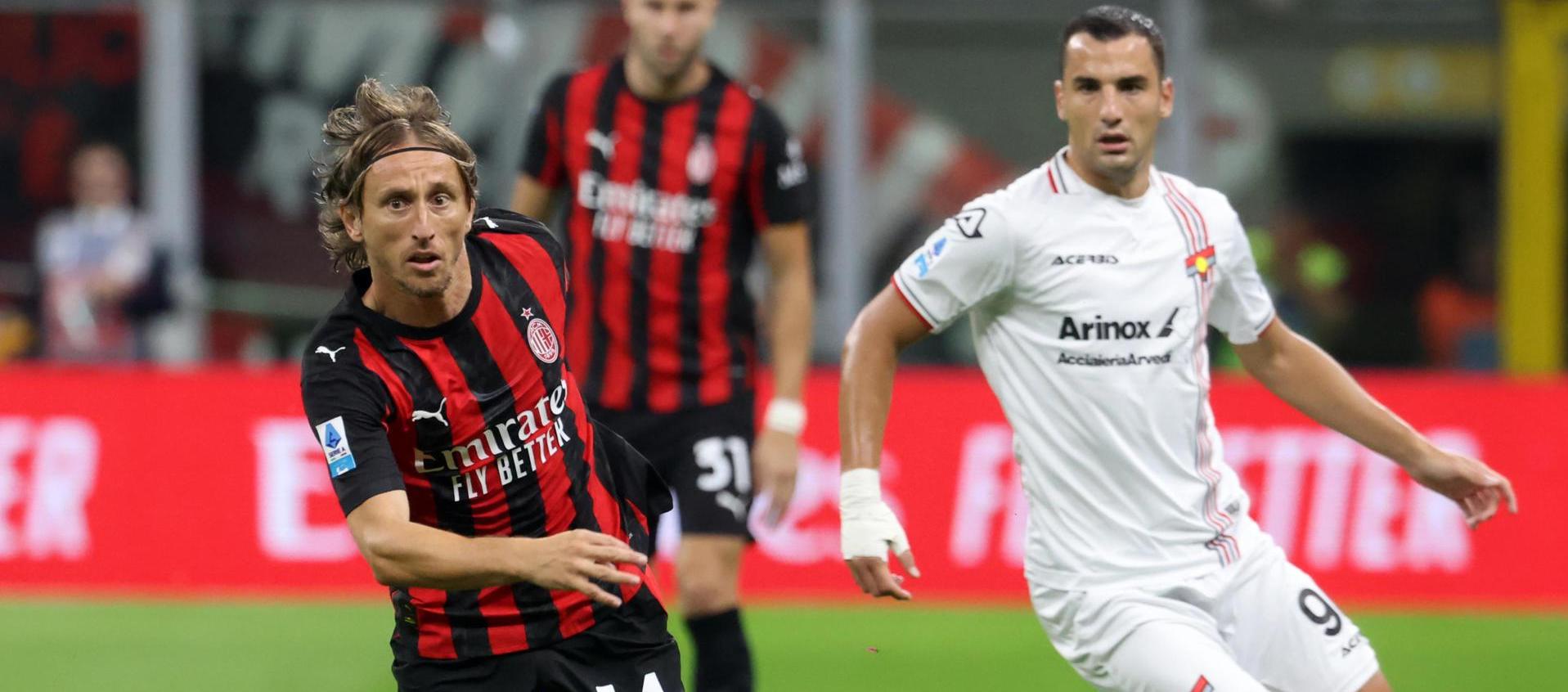 Luka Modric en acción de juego.