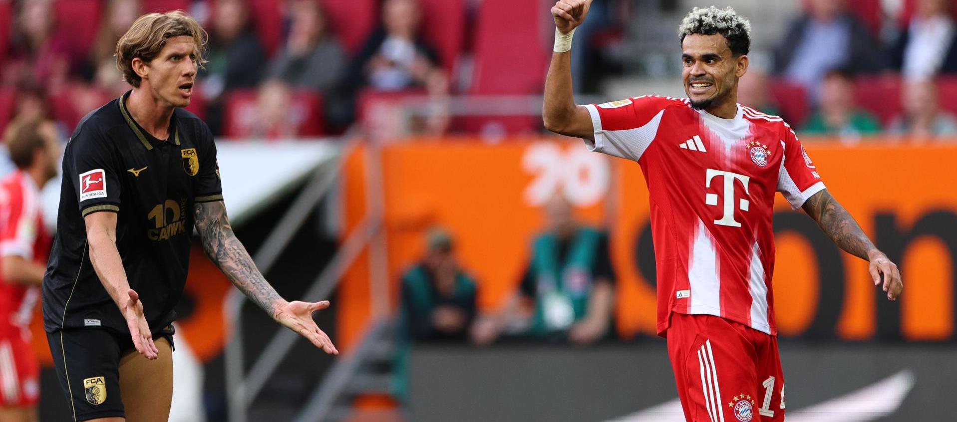 Luis Díaz durante el encuentro.