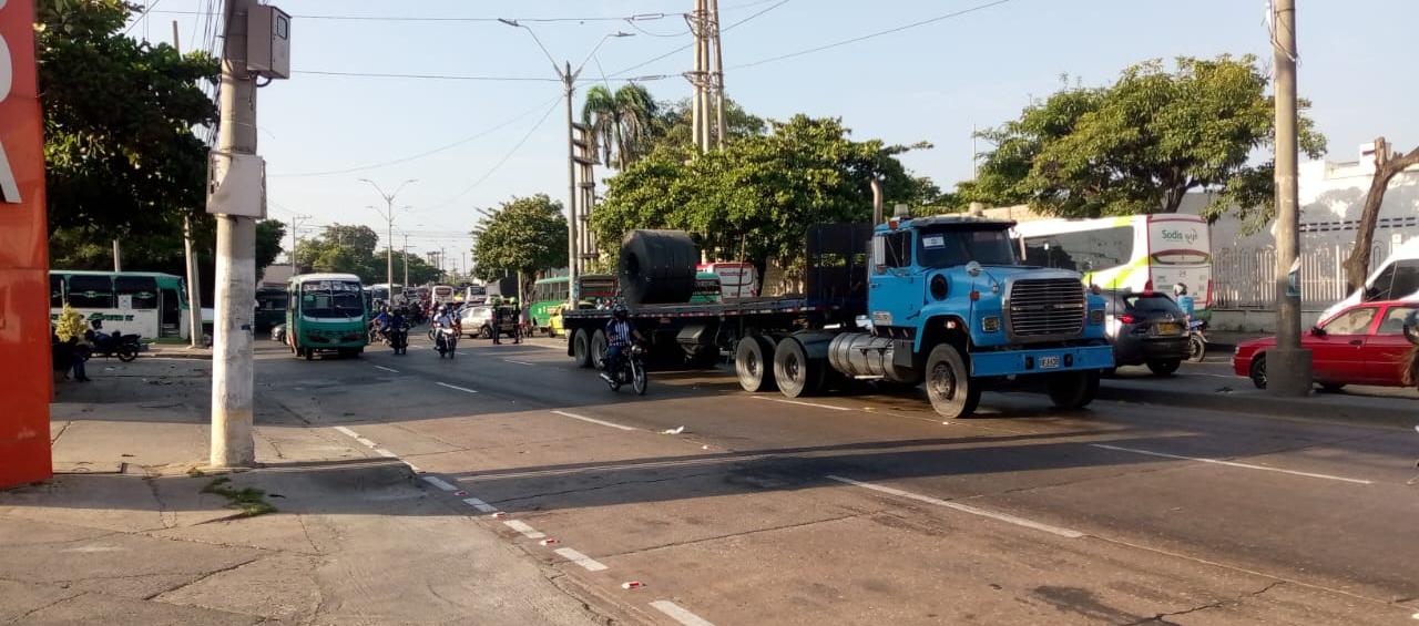 Accidente en la Vía 40. 
