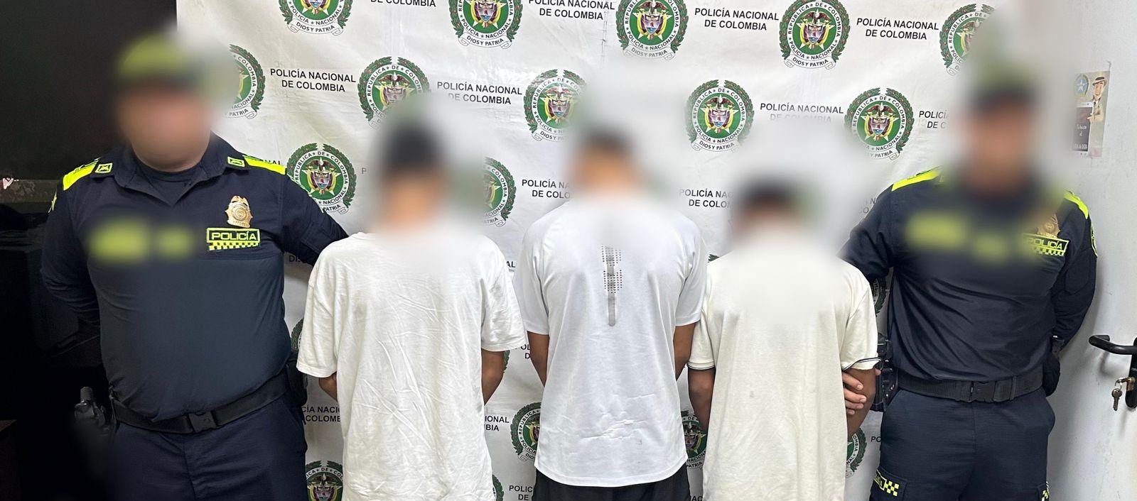 Los adolescentes aprehendidos.