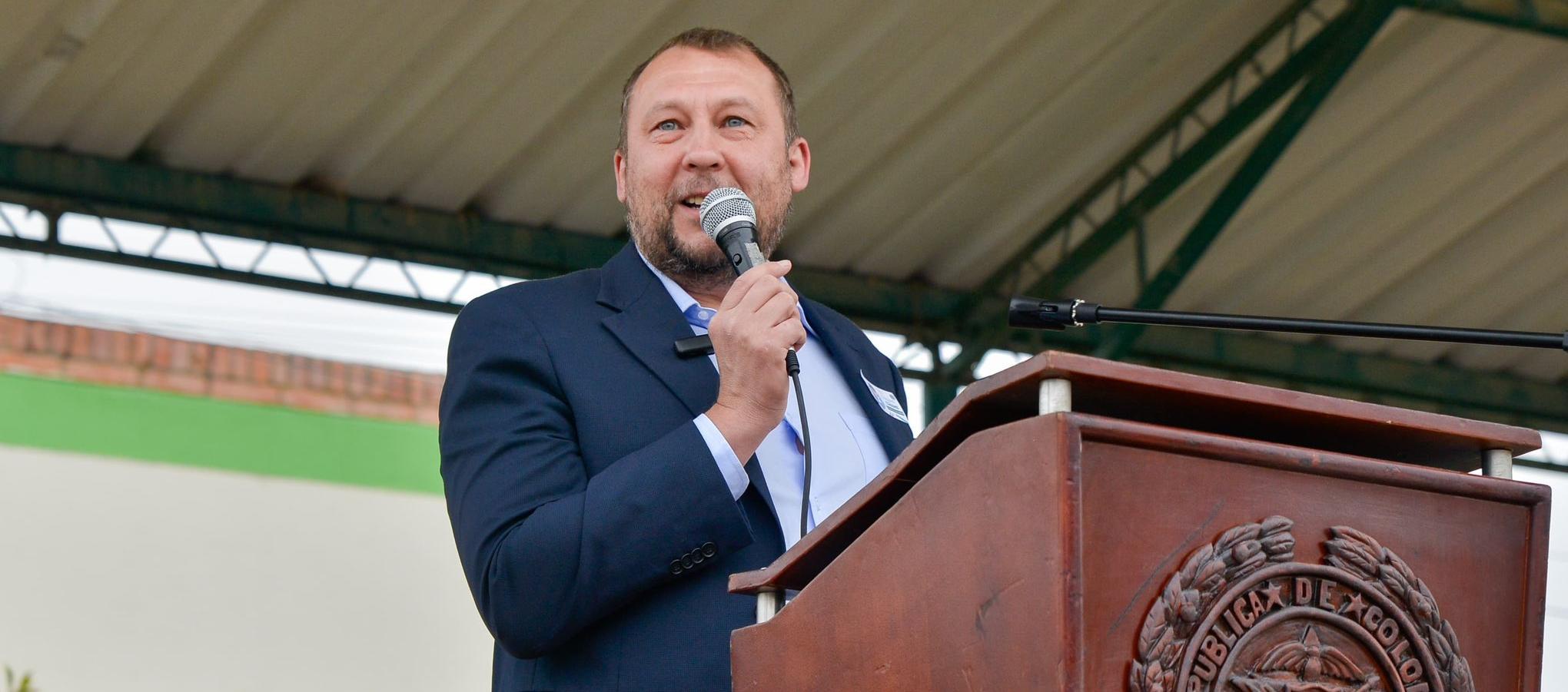 Mikhail Krasnov, alcalde de Tunja. 