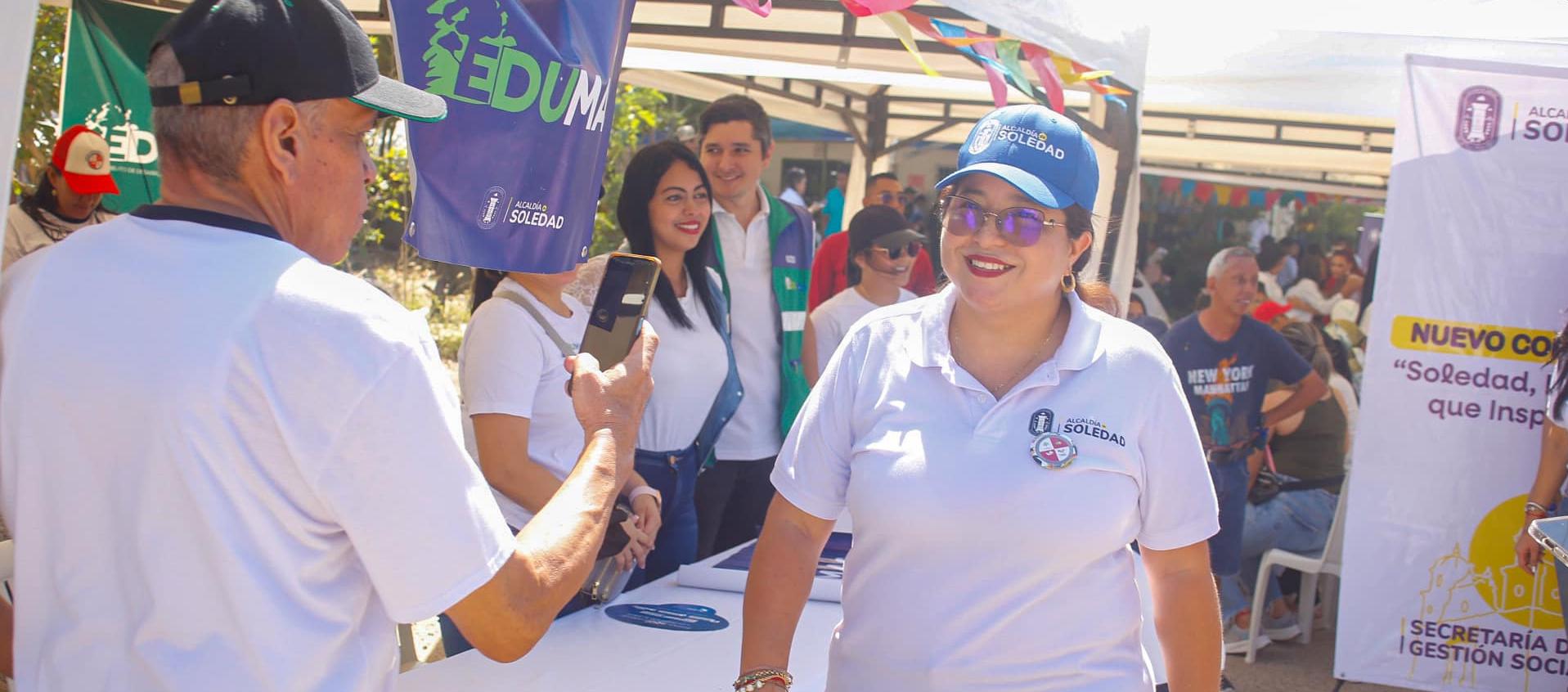 La Alcaldesa de Soledad, Alcira Sandoval.
