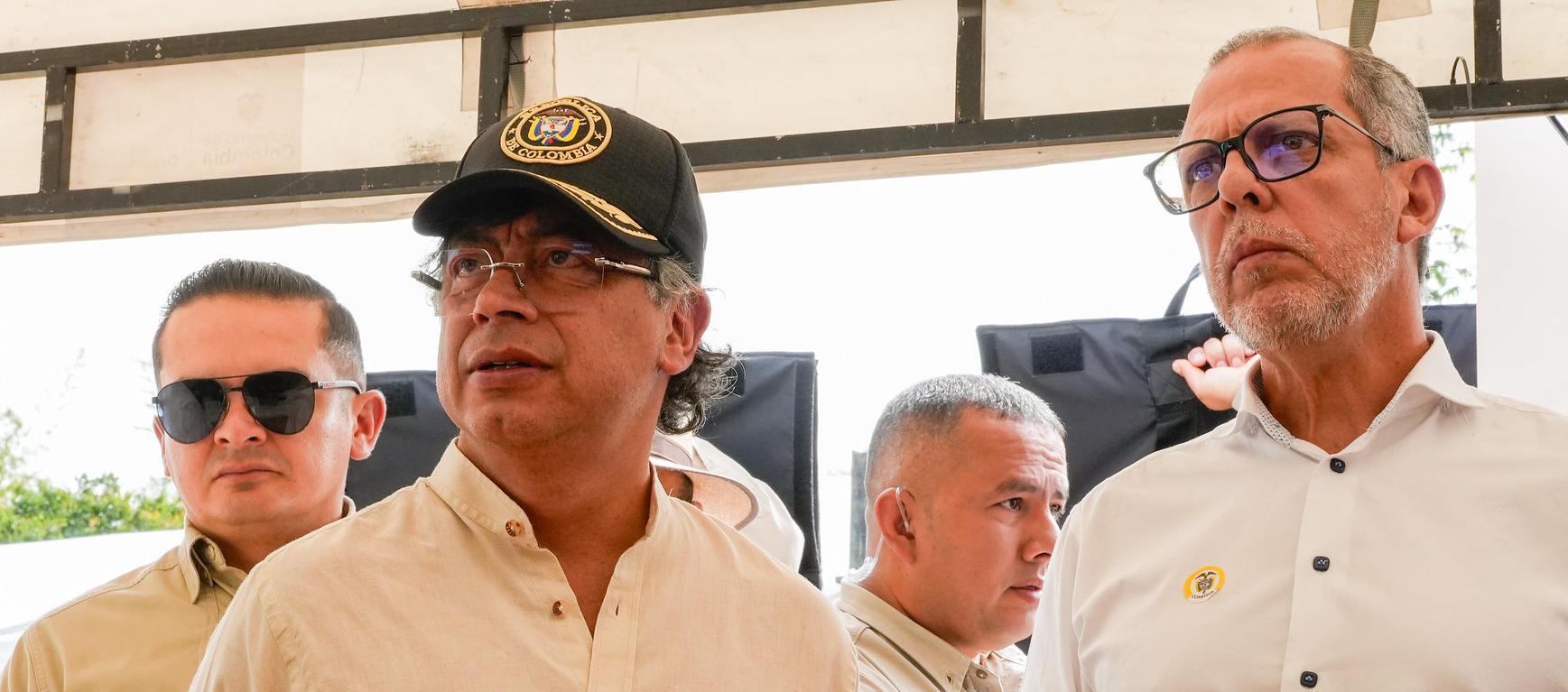 Alfredo Saade con el Presidente Gustavo Petro. 