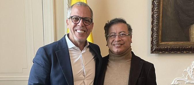 Alfredo Saade y Gustavo Petro. 