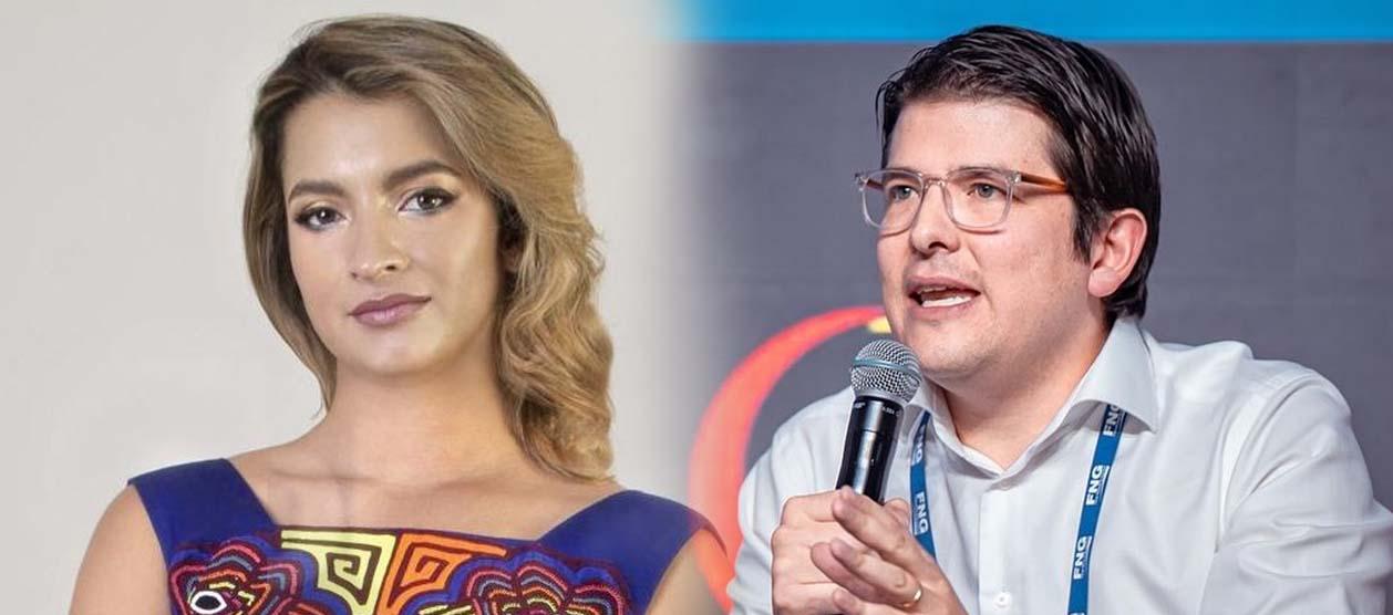 Andrea Petro y Miguel Turbay