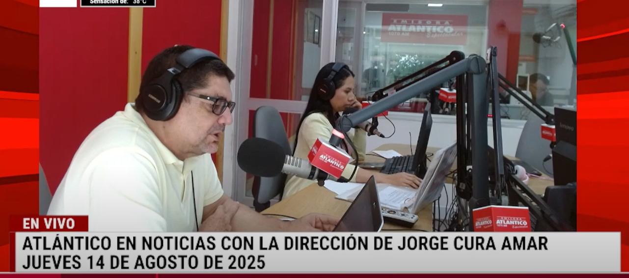 Transmisión de Atlántico en Noticias.