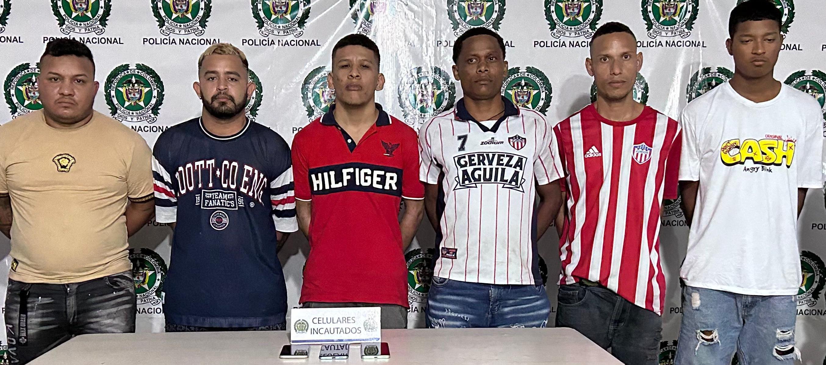 Los capturados quedaron a disposición de la Fiscalía. 