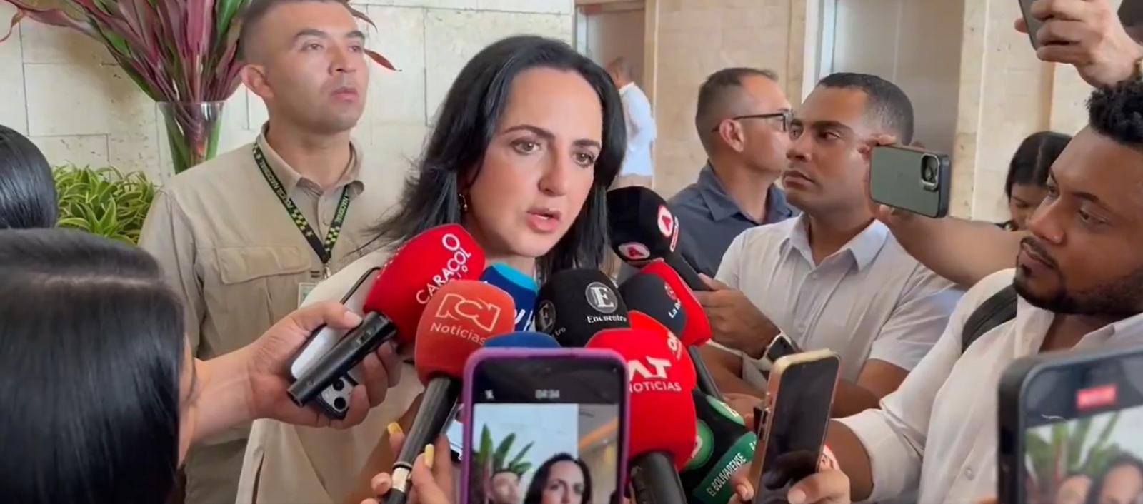 La senadora y precandidata presidencial María Fernanda Cabal.