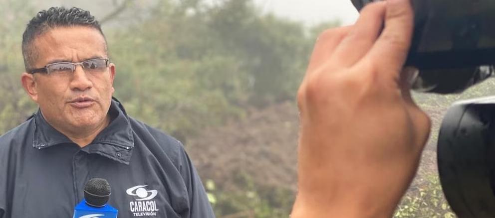 El periodista Fredy Calveche.