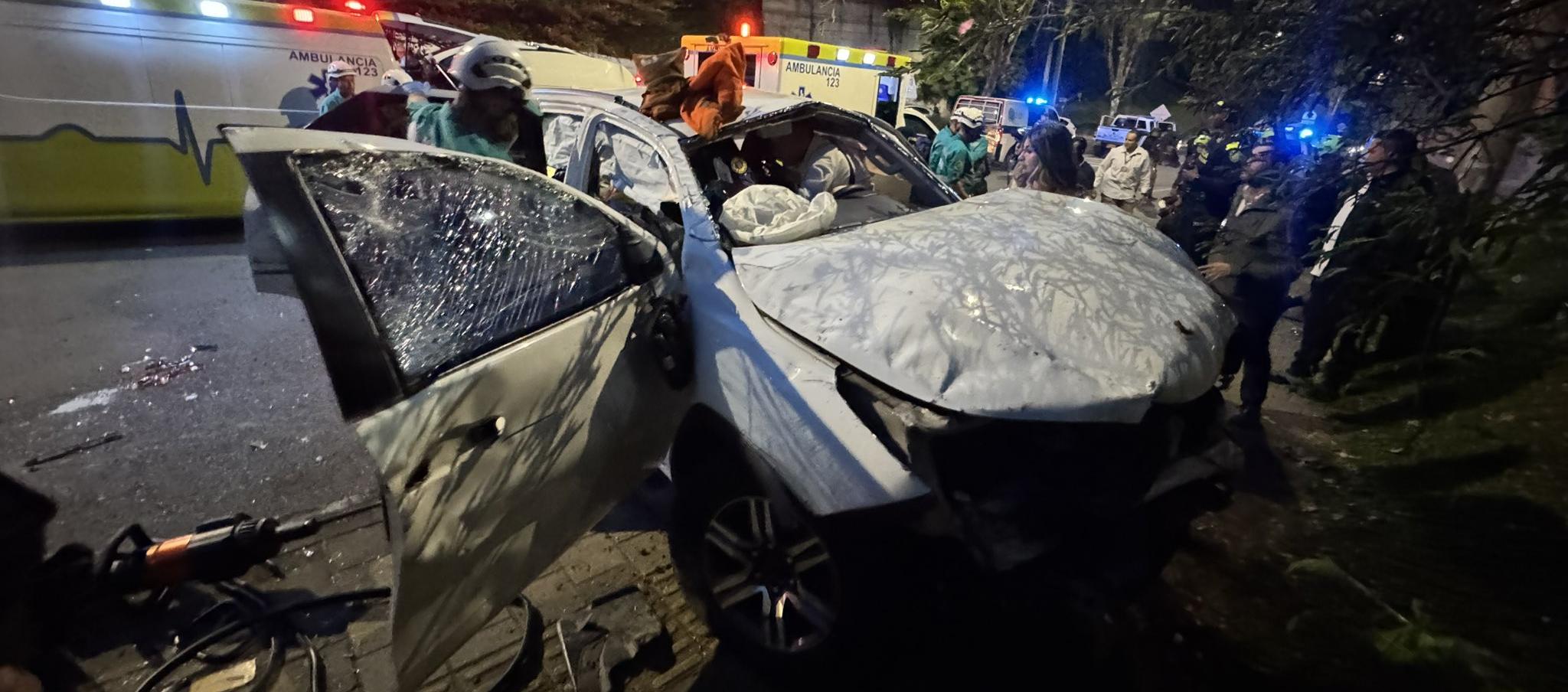 Carro de la caravana de Daniel Palacios.