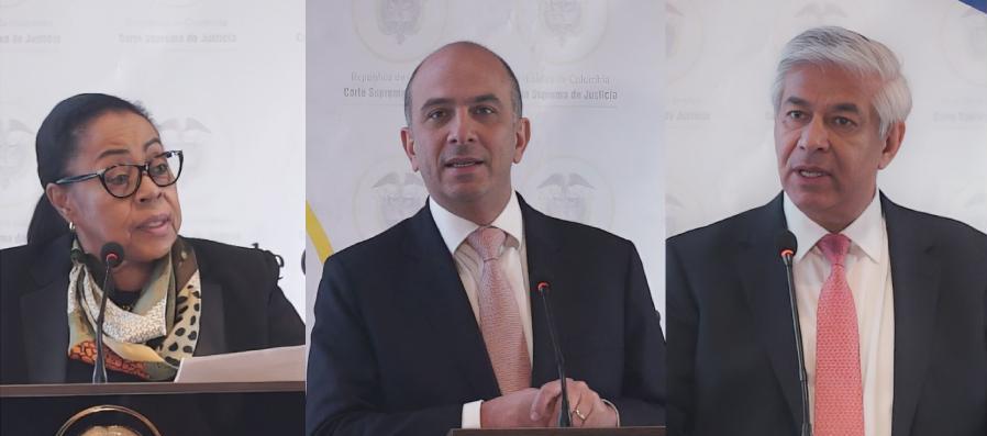 María Balanta, Carlos Camargo y Jaime Tobar.