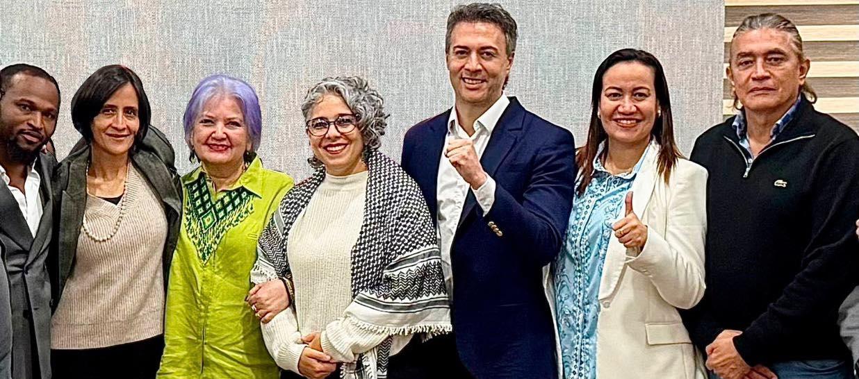 Daniel Quintero con los otros precandidatos del Pacto Histórico.