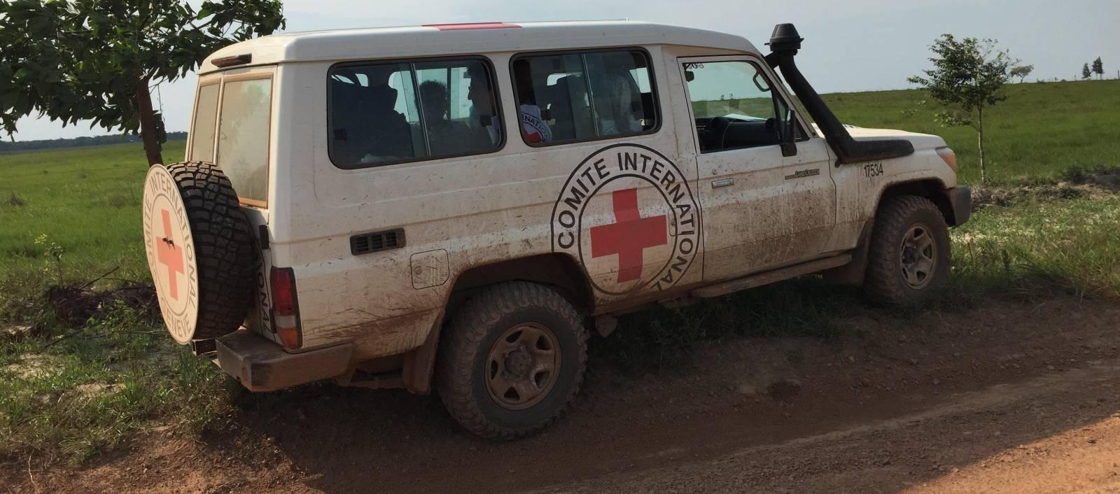 Vehículo de la CICR en una zona del Putumayo.