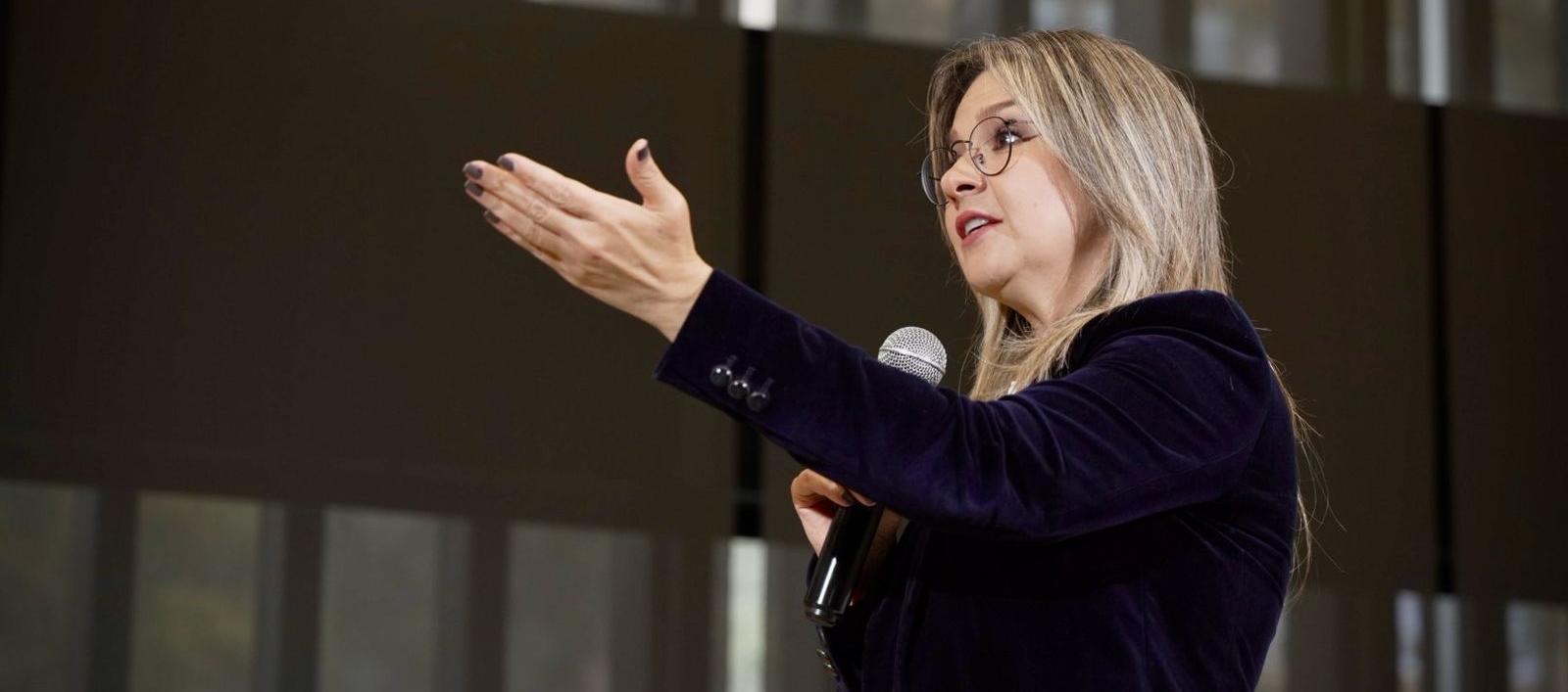 La precandidata presidencial Vicky Dávila.