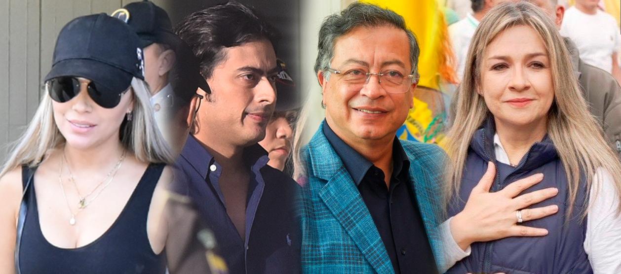 Days Vásquez, Nicolás Petro, Presidente Gustavo Petro y Vicky Dávila.