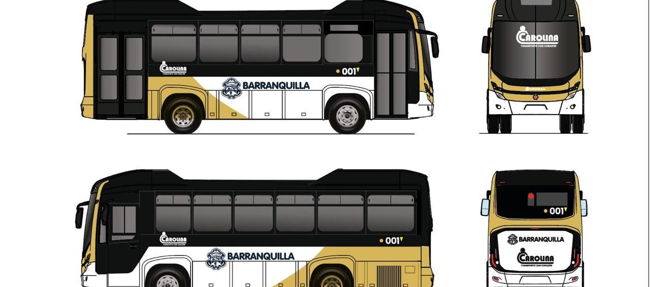 Diseño de la nueva flota de buses.