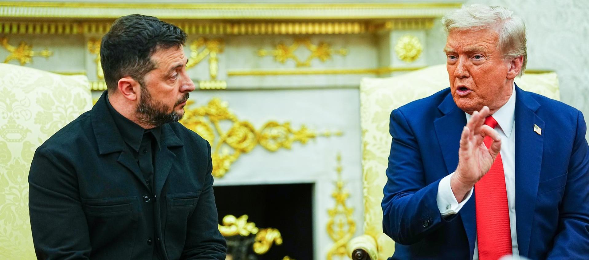 Donald J. Trump y Volodímir Zelenski