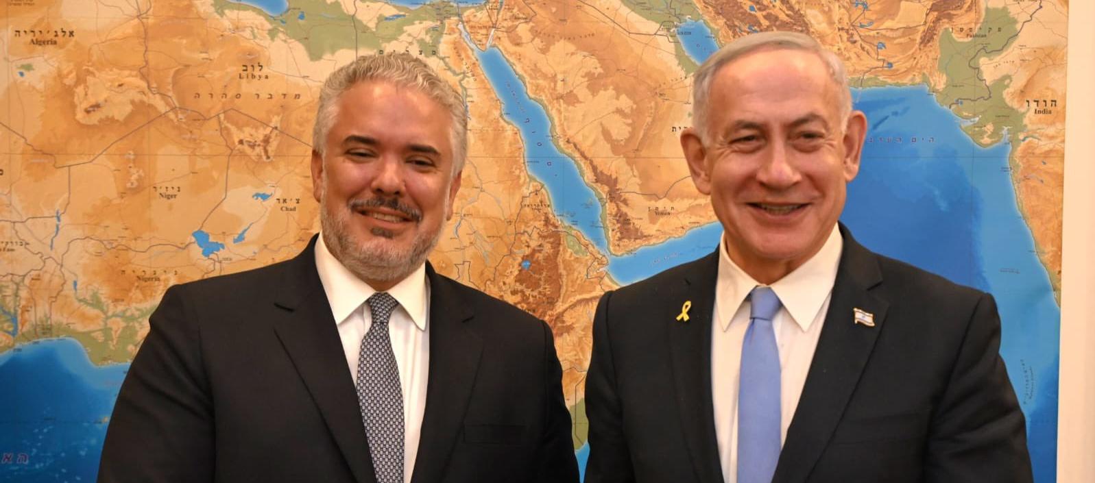Iván Duque y Benjamin Netanyahu.