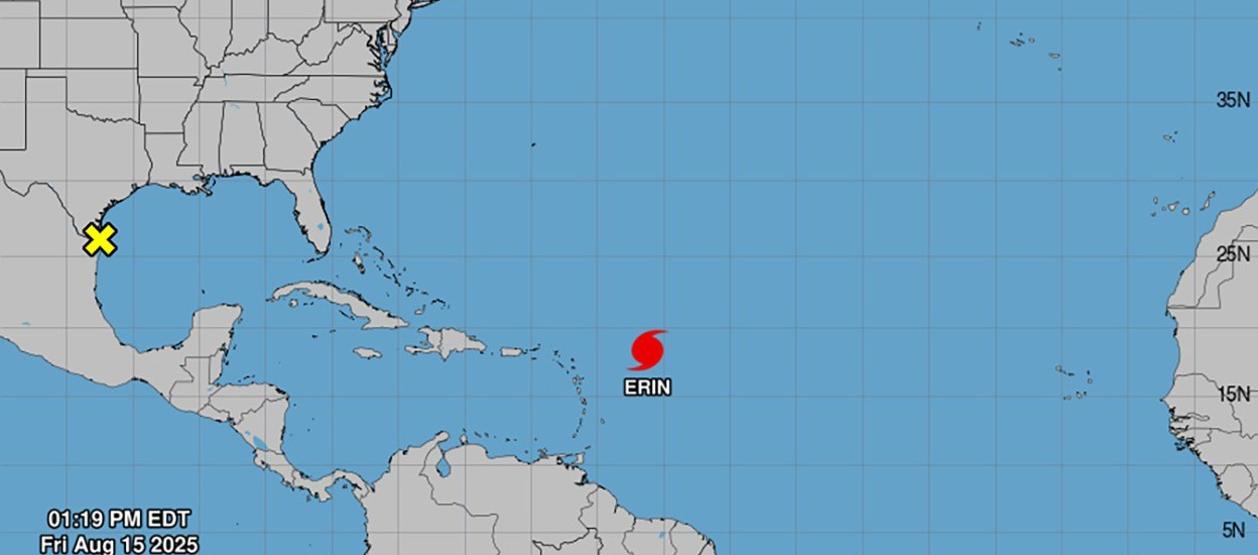 Imagen del reporte del Centro Nacional de Huracanes.