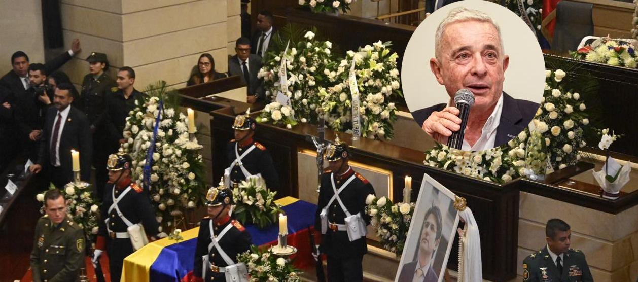 Expresidente Uribe envió una carta que fue leída por Gabriel Vallejo, director nacional del Centro Democrático.