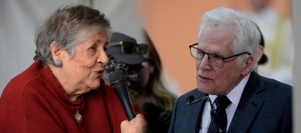 Gloria Gaitán y Miguel Uribe Londoño.