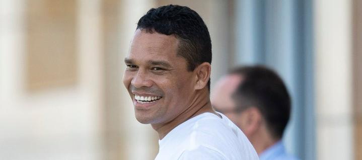 Carlos Bacca en el entrenamiento del Villarreal este viernes.