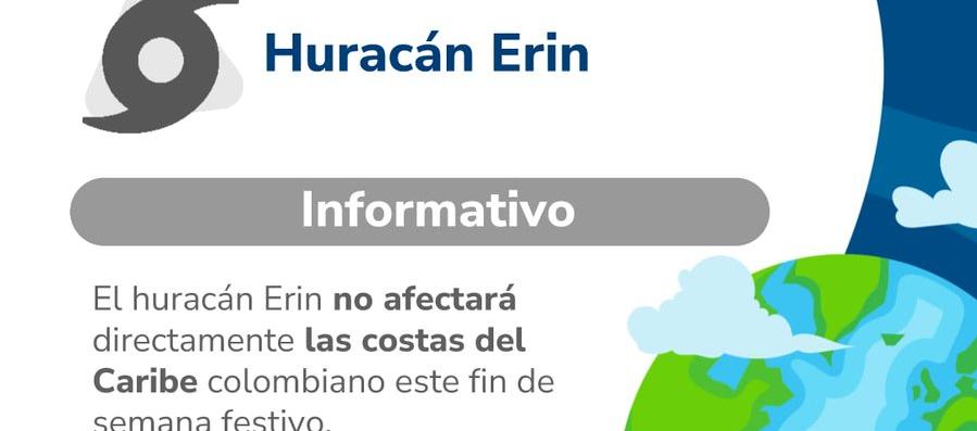 Huracán Eric no afectará territorio nacional.