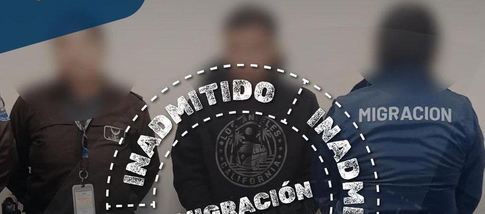 El colombiano fue inadmitido por migración ecuatoriana.
