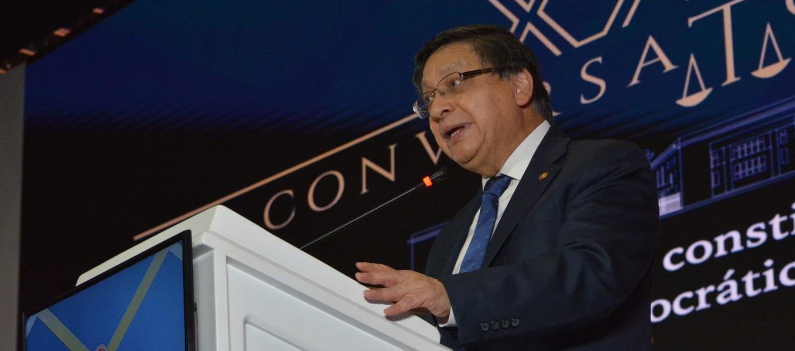 El magistrado Jorge Enrique Ibáñez, presidente de la Corte Constitucional.