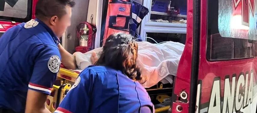 Ilustración de la ambulancia atacada