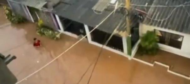 Inundación en Santa Marta.