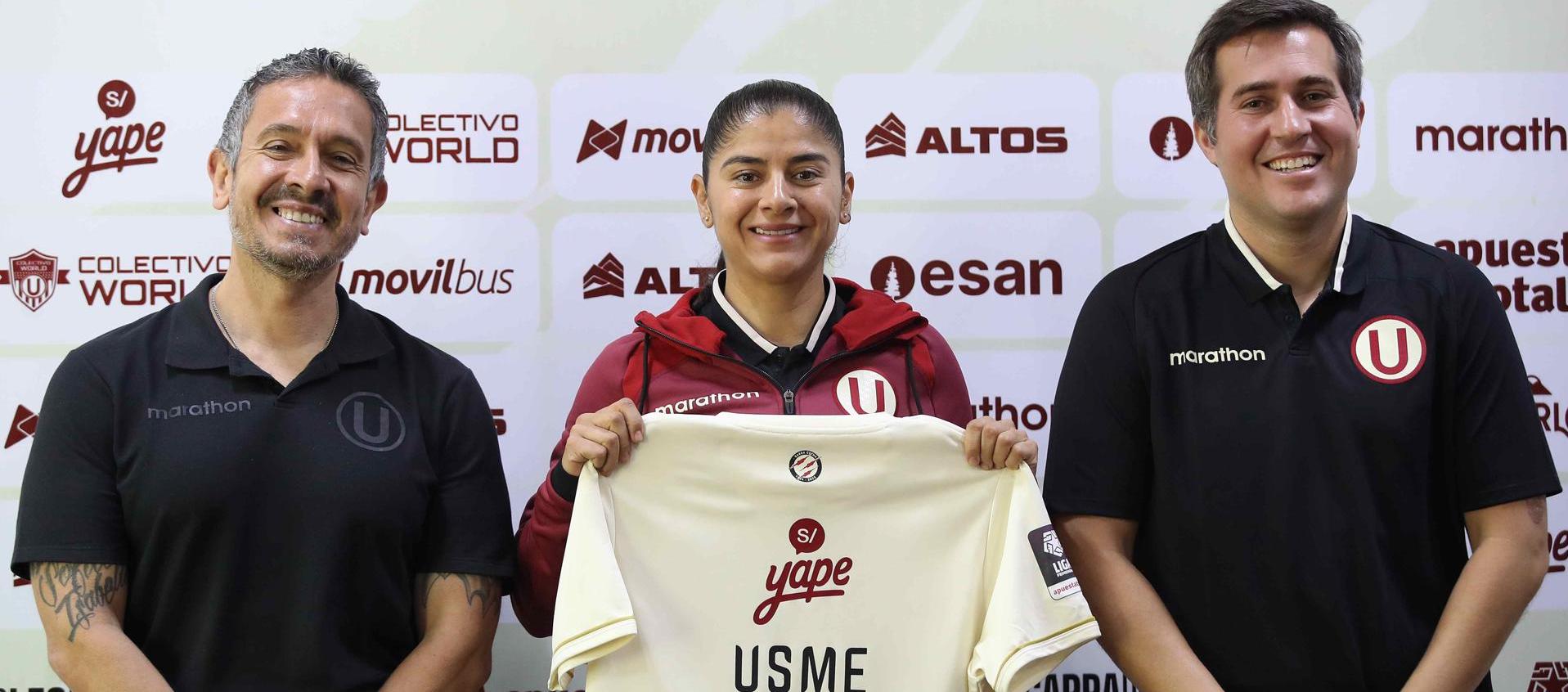  La presentación de Catalina Usme estrella del Universitario Deportes