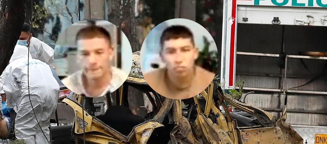 Walter Esteban Yonda Ipía y Carlos Steven Obando Aguirre, los dos imputados por el atentado.