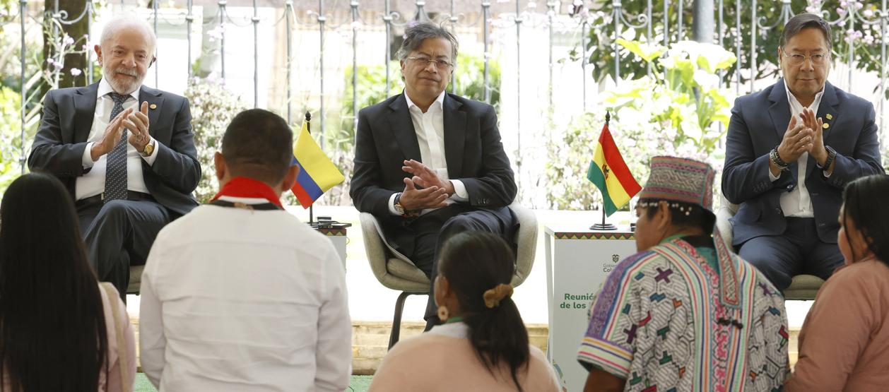 Luiz Inácio Lula da Silva, Gustavo Petro y Luis Arce.