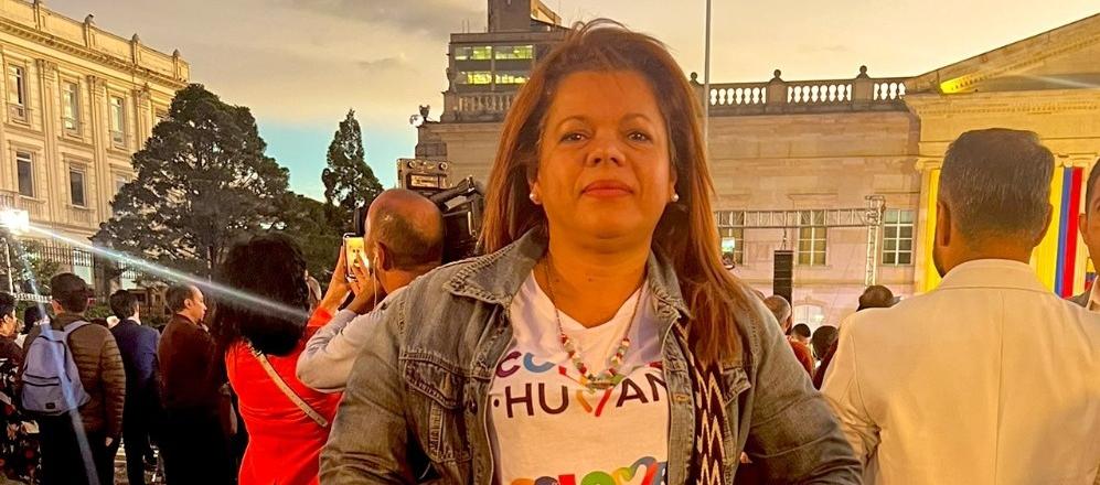 Mary Luz Herrán, exesposa del Presidente Petro.