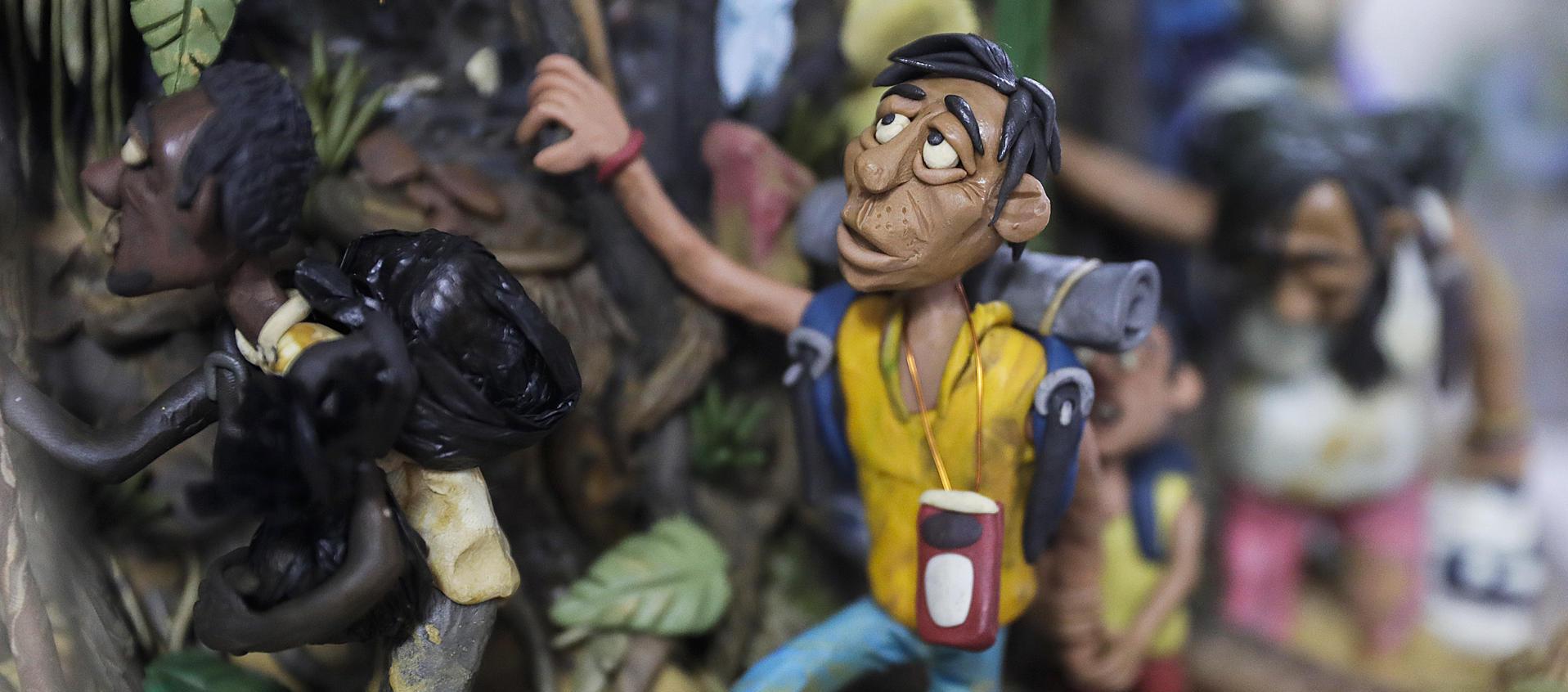  Figuras en plastilina hechas por el artista plástico colombiano Edgar Álvarez.