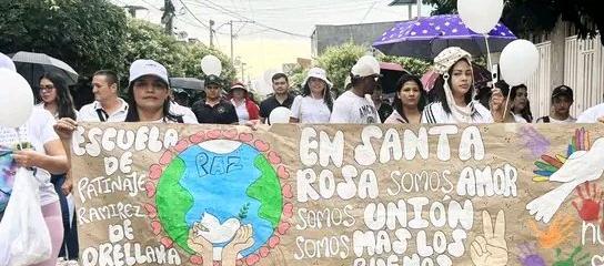 Marcha de ayer en Santa Rosa del Sur