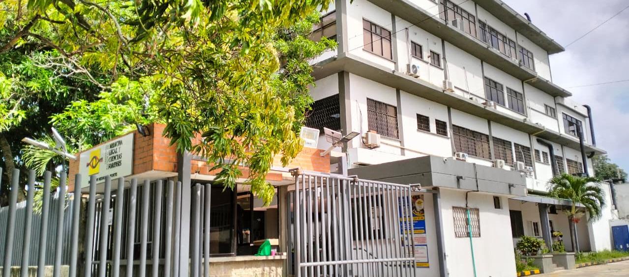 Instalaciones de Medicina Legal, en Barranquilla. 