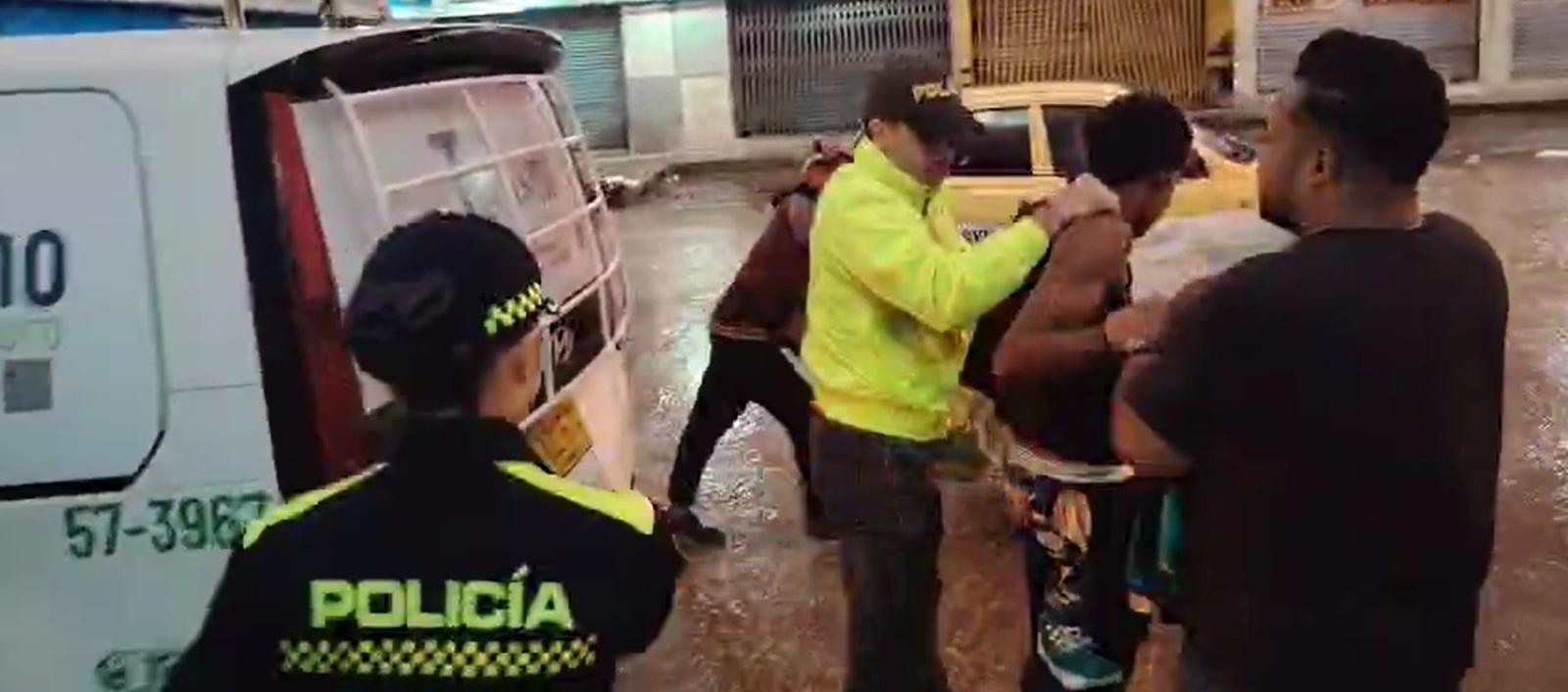 El adolescente capturado.