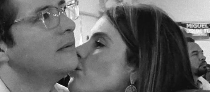 Miguel Uribe Turbay y su hermana María Carolina Hoyos.