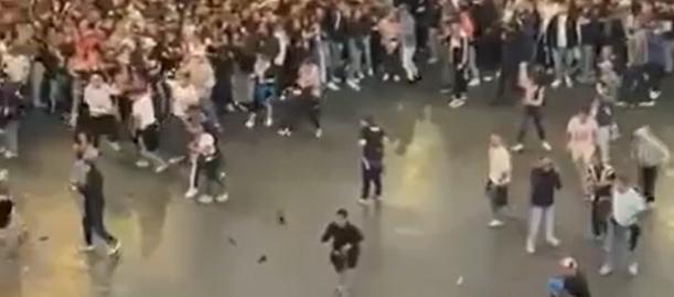 Imagen de los disturbios.