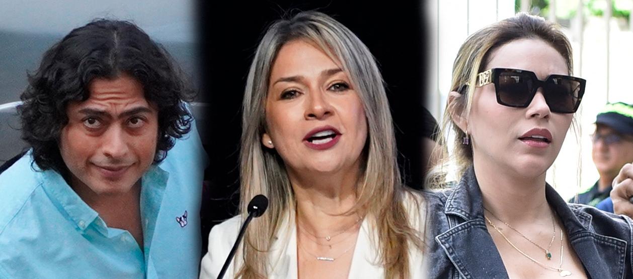 Nicolás Petro, Vicky Dávila y Days Vásquez.