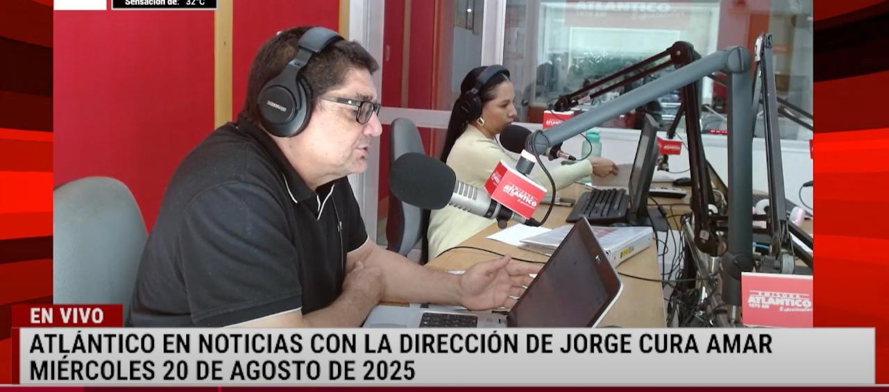Transmisión de Atlántico en Noticias.